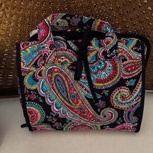 Colorful Paisley Women's hanging cosmetic travel Bag